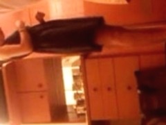 Fresh clean blond girl toweling and dressing