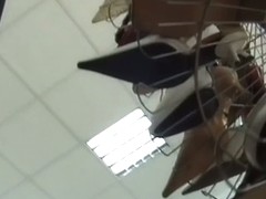 Hot babes with niuce butts caught on upskirt spy cam