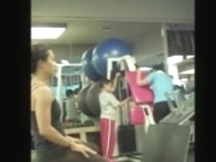 transparent leggings at gym