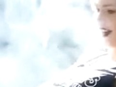 My naughty girlfriend looks sexy smoking a cigarette