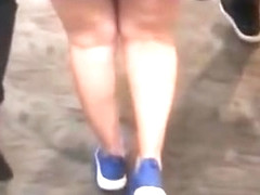 Tight Miniskirt in Mall