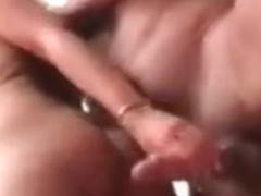 German blonde handjob