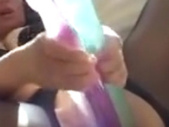 Nasty Slut Goes Crazy Dildo Fucking Hard