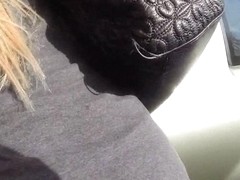 Blonde bimbo sells her car and gets fucked at the pawnshop