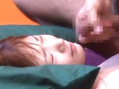 Cute Japanese slut gets loads on her face