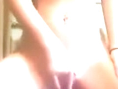 HORNY college girl MASTURBATES WITH DILDO