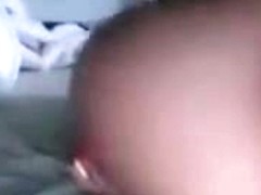 Her showing off the new dildo