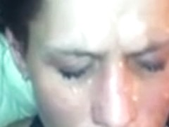 Biggest facial on ex-gf