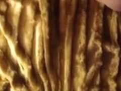 Wife cums with large sex-toy and acquires a creampie