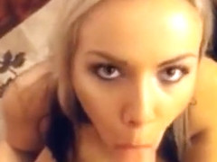 Stunning Blonde Gives A Blow Job