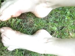 Walking Barefoot in the Grass