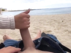 Riding Him On The Beach While Hes Enjoying The View P1
