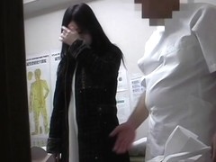 A fresh Japanese is fucked by a medical man in this massage voyeur porn video