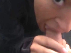 Fantastic amateur public blowjob