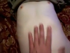 Skinny girl gets her tight shaved pussy pov missionary fucked