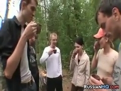 Outdoor Orgy In Russia