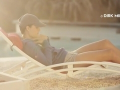 18 year old horny Dominique masturbating outside