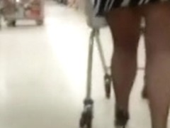 I had a great time following this bootyful sweetheart in black stockings