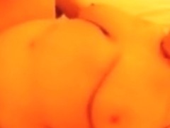 Chunky doxy acquires screwed by a dark knob.