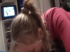 Russian girl sucks him off POV