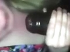 Obese whore makes very thick BBC cum in face hole