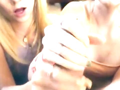 double junior blonde college girl sucking my cock POV