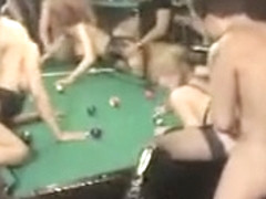 French Orgy In A Pool Hall