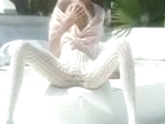 Blonde Teen Working Peeing Jucy Pussy