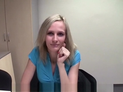 CZasting - Skinny Czech blonde at casting