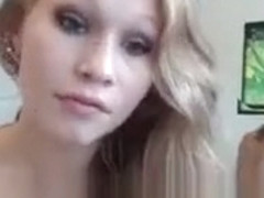 Cute Blonde Coed Babe Masturbating