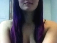 Amateur brunette sex clip with me posing on webcam