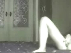 Great masturbation of mommy on bed. Hidden cam