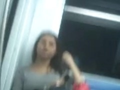 very hot chick found on the train with sexy lips