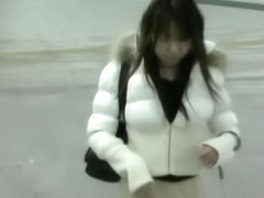 Skirt sharking video  featuring a delicious Japanese hottie