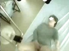 NOT My mum masturbates in cabinet doctor of dad. Hidden cam