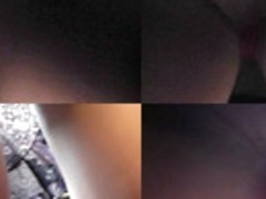 Hot upskirt porn with flabby ass babe in a public place