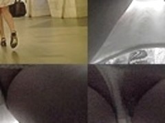 Dirty upskirt pussy video exposes babe's underwear