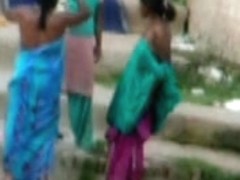 Indian Aunty bath in River 3