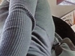 White strap panty up her suit