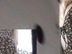 My upskirt while walking by her