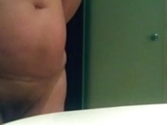 My wife naked in bathroom.