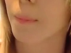 Breathtaking Dilettante Golden-Haired Web Camera Finger