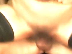 Slut's got a hairy pussy. But she sucks cock well so she aight