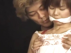 Japanese Girl Rope Bound And Pilloried