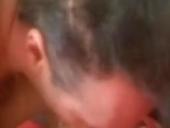 A sexy lady is sucking my fat cock