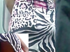 Sexy chubby a-hole up petticoat in recent video