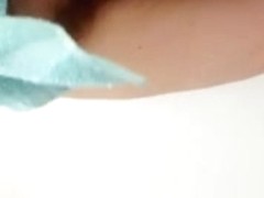 hairy pussy after her shower.