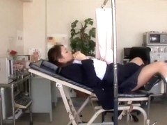 Hidden cam video with an asian twat examined by gynecologist