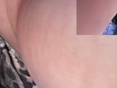 Appetizing and fat ass upskirt close-up video