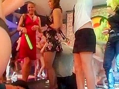 Sexy pornstars fucking in the club